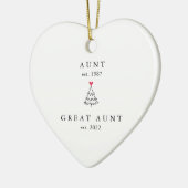 Tante | Tante jaarwisseling Keramisch Ornament (Links)