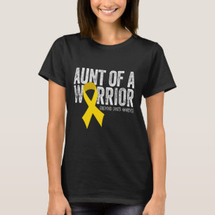 Tante tante of a Warrior Childhood Cancer tante Ri T-shirt