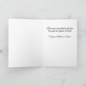 Tante tante op Moederdag twee kloonbloemen Kaart (Binnen)