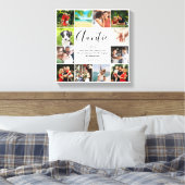Tante Tante Quote Script 12 Fotocollage Canvas Afdruk (Insitu (Slaapkamer))