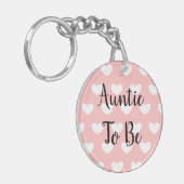 Tante te zijn, zwangerschap aankondiging echo sleutelhanger (Voorkant Links)