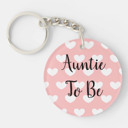 Tante te zijn, zwangerschap aankondiging echo sleutelhanger (Voorkant)