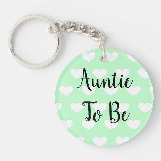 Tante te zijn, zwangerschap aankondiging echo sleutelhanger (Voorkant)