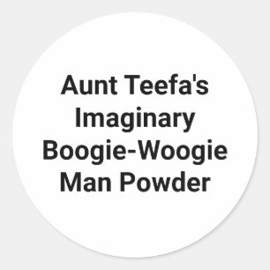 Tante Teefa Boogie-Woogie Man Hankamer Artjunkhaus Ronde Sticker