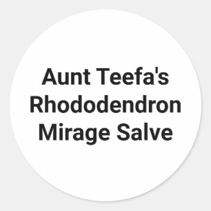 Tante Teefa Rhododendron Salve Hanakmer Artjunkhau Ronde Sticker