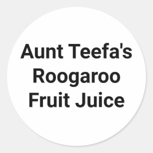 Tante Teefa Rugaroo Fruit Hankamer Artjunkhaus Yum Ronde Sticker