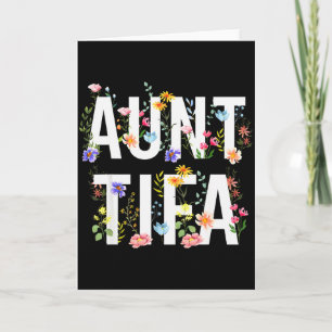 Tante Tifa - Retro Wilde Bloemen Bloemrijke Femini Kaart
