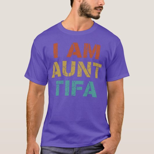 Tante Tifa stijl grappige retro T-shirt (Voorkant)