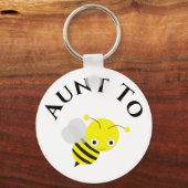 Tante to be New Aunt Pregnancy Announge Gift Sleutelhanger (Voorkant)