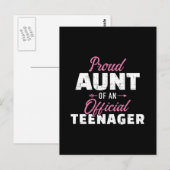 Tante trots op een tiener 13e verjaardag briefkaart (Voorkant / Achterkant)