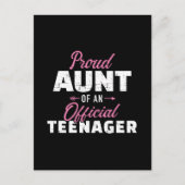 Tante trots op een tiener 13e verjaardag briefkaart (Voorkant)