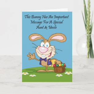 Tante & Uncle Jelly Bean Humor Paas Kaart