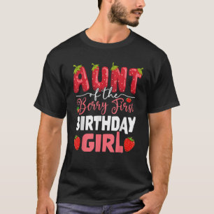 Tante Van De Berry Eerste Verjaardag Van Meisje St T-shirt