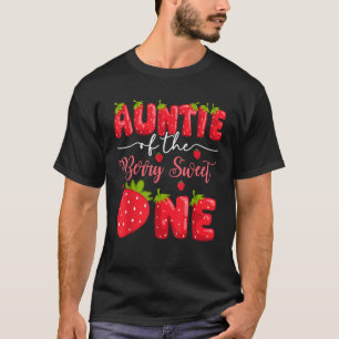 Tante van de Berry Sweet One 1st Birthday Strawbe T-shirt