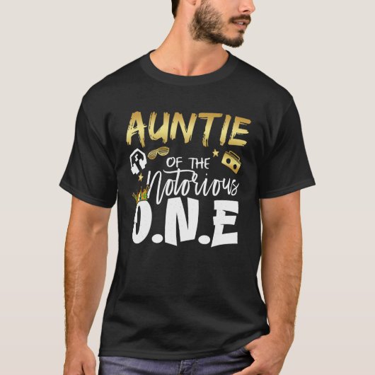 Tante van de beruchte één oude school 1e hiphop t-shirt (Voorkant)