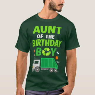 Tante van de 'Birthday Boy Garbage Truck Birthday T-shirt
