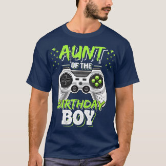 tante van de Birthday Boy Matching Video Game Birt T-shirt