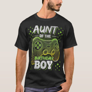 tante van de Birthday Boy Matching Video Game Birt T-shirt