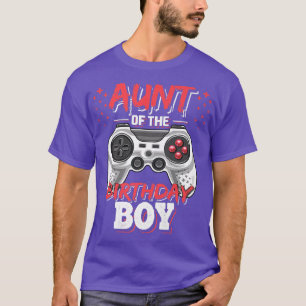 tante van de Birthday Boy Matching Video Game Birt T-shirt