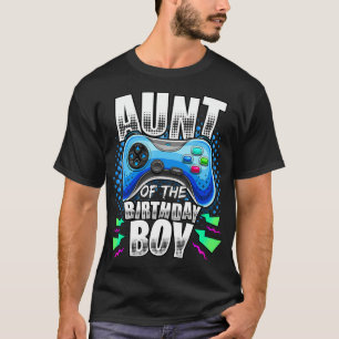 tante van de Birthday Boy Matching Video Game Birt T-shirt