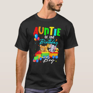 tante van de Birthday boys train Family Safari en T-shirt