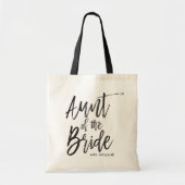 tante van de Bride | Aangepaste bruiloft in Script Tote Bag (Voorkant)