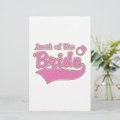 tante van de Bride Briefpapier (Staand voorkant)