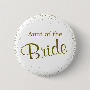 tante van de Bride Confetti Button