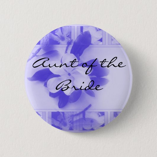 tante van de Bride Ronde Button 5,7 Cm (Voorkant)