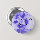 tante van de Bride Ronde Button 5,7 Cm (Voorkant /achterkant)