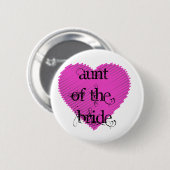 tante van de Bride Ronde Button 5,7 Cm (Voorkant /achterkant)
