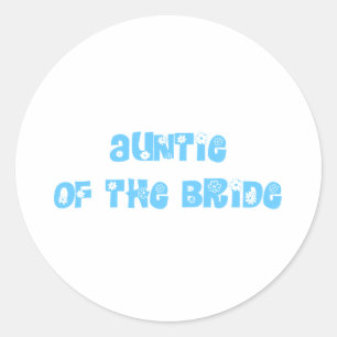 tante van de Bride Ronde Sticker