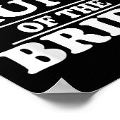 Tante van de bruid bruiloft poster (Hoek)