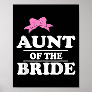 Tante van de bruid bruiloft poster