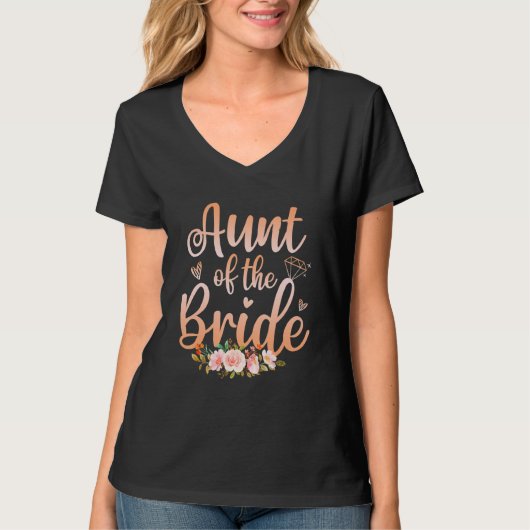 Tante Van De Bruid Bruiloft Vrouwen T-shirt (Voorkant)