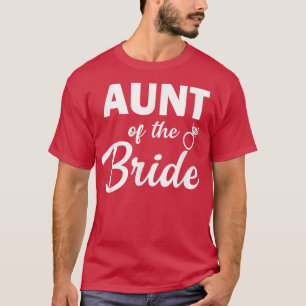 Tante van de bruid coördineert het bruiloftsfeest t-shirt