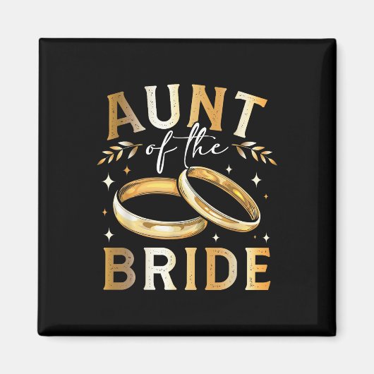 Tante van de bruid Tante bruiloft en verloving Magneet (Voorkant)