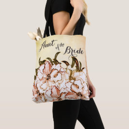 Tante van de bruid Toets van perzik boodschappenta Tote Bag