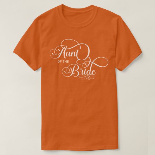 Tante van de bruid (Trouwpartij) T-shirt (Design voorkant)
