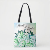 Tante van de bruid Twee-tint groene bloem tas (Voorkant)