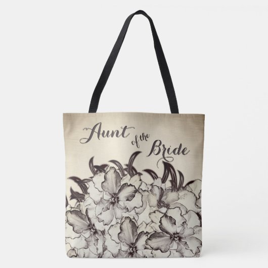 Tante van de bruid vintage tote bag (Voorkant)
