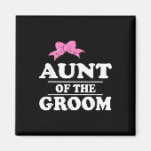 Tante van de bruidegom bruiloft magneet (Voorkant)