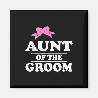 Tante van de bruidegom bruiloft magneet