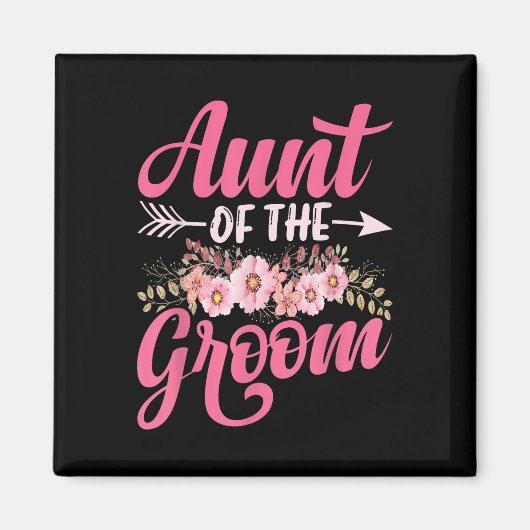 Tante Van De Bruidegom Geschenken Mama Bruid Bruid Magneet (Voorkant)