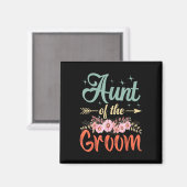 Tante Van De Bruidegom Geschenken Mama Bruid Bruid Magneet (Voorkant / Achterkant)