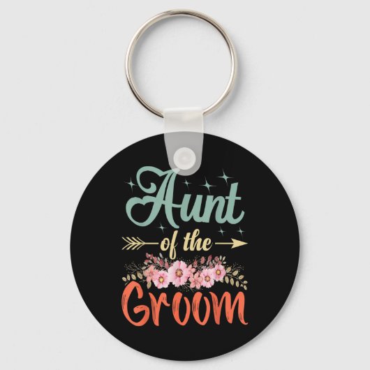 Tante Van De Bruidegom Geschenken Mama Bruid Bruid Sleutelhanger (Voorkant)