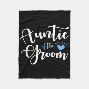 Tante van de bruidegom Groomsmen Party Gift Fleece Deken