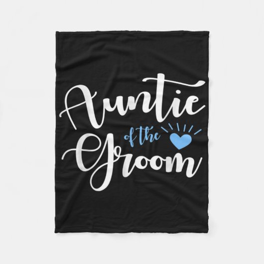 Tante van de bruidegom Groomsmen Party Gift Fleece Deken (Voorkant)
