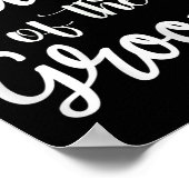 Tante van de bruidegom Verloving getrouwd bruiloft Poster (Hoek)