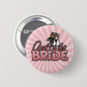 tante van de bruidknoop ronde button 5,7 cm (Voorkant /achterkant)